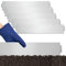 Eikuavons Rasenkante verzinkt Metall, Beeteinfassung 5m 10m 15m 20m 25m 30m 35m 40m 45m 50m 100x15cm oder 100x18cm, Flexible Verformbar Beetumrandung, Silber (Länge 10m - Höhe 18cm)