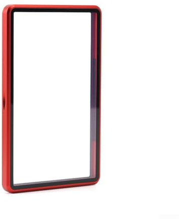 Feegow Custodia magnetica per carte classificate PSA, cornice per carte di credito, antigraffio, in vetro temperato, 14,2 x 8 x 1 cm, colore rosso