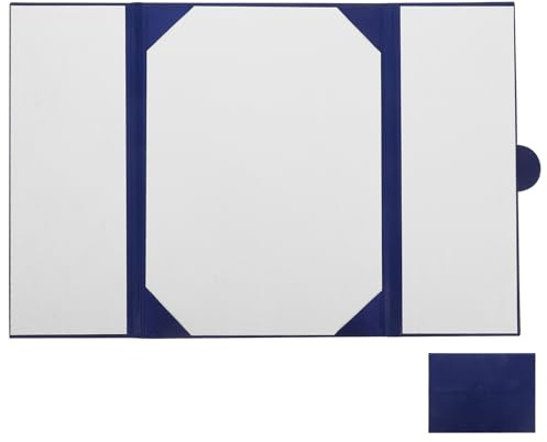 SAFIGLE Porta Certificato Trifold in PU Resistente per Diplomi e Certificati Cartellina Protettiva per Documenti di Laurea Matrimonio e Anniversario Custodia Cartone Robusta per Pergamene