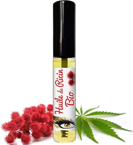 100% Huile de ricin BIO pressée à froid en mascara pour booster la pousse les cils. Essoreur économique - Naturafro
