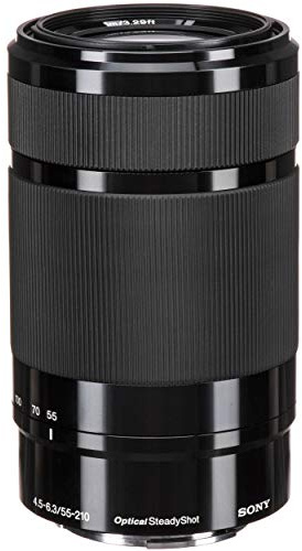 SONY E 55-210mm F4.5-6.3 Lens for SONY E-Mount Cameras (Black) (Renewed)
