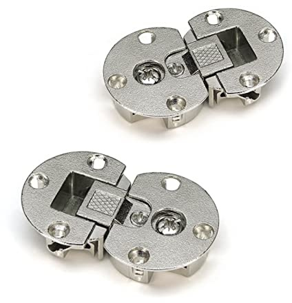 WANLIAN(2 Pieces)-90 Degree Page Turning axis Adjustable Cabinet Door Concealed Hinge Special Table Drop Down Hinge Flush Hinge