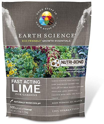 Earth Science Fast Acting Lime - Instantly Raise pH of Soil & Reduce Nutrient Runoff for Improved Growth & Color - Long Lasting Lawn Care with Calcium (2.5lb)