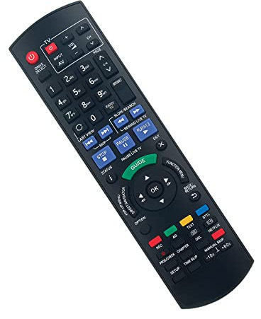 N2QAYB000763 N2QAYB000780 Télécommande de Remplacement -VINABTY-Fit pour Panasonic Blu-Ray Disc Player HDD Recorder Télécommande DMR-PWT520EB DMR-PWT520 DMR-PWT420 DMR-PWT420EB DMR-HWT130EB