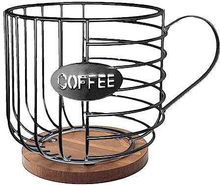 Porta Cialde Per Caffè Cestello Portaoggetti Caffè Cestello Porta Cap-sule Caffè Contenitore Per Tazze Robusto Di Grande Capacità Per Cialde Di Caffè Porta Cap-sule Multiplo Cesto Portaoggetti