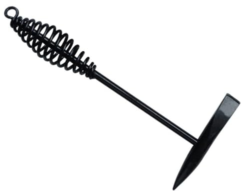 jojofuny Schlackenhammer Werkzeug zum Schlagen von Metall Schlaghammer Metall Federspiralhammer Schweißzubehör Spanhammerschweißen kleiner Hammer tragbar Meißelhammer Spule Kohlenstoffstahl
