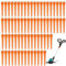 50 Stück Rasentrimmer Messer Geeignet, Rasentrimmer Ersatzmesser, Kunststoff Rasentrimmer Klingen, Orange