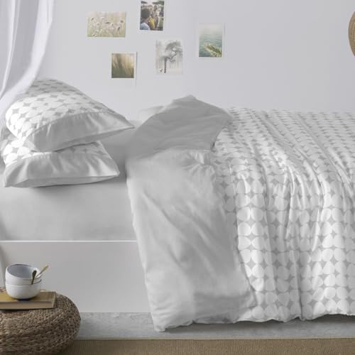 Burrito Blanco | Fundas nórdicas Estampadas | Cama de 90cm. (+Medidas Disponibles) | Diseño 139 | Color Gris (90x190/200cm.)