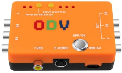 Adaptador Conversor ODV-II de Vídeo Componente/CVBS/S-Video A Vídeo Componente Sin Entradas de Retardo para Accesorios de Consola de Juegos Retro