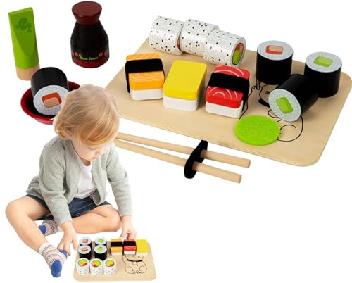 Sushi Lekmat,Sushi Lekmat Fake Fantasifull Handgjord Game Play Mat Sushi | Matlagning för förskolelekrum Födelsedagspojkebarn Falskt handgjort fantasispel Förskolelekrum Födelsedagspojkebarn