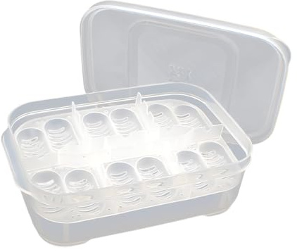 de cría de Reptiles, 12 Rejillas para incubación de Huevos de Reptiles, 6.3 x 4.33 x 1.97 Pulgadas, Bandeja Transparente de incubación de Anfibios, Ideal para el Cuidado de melenas de Leones de