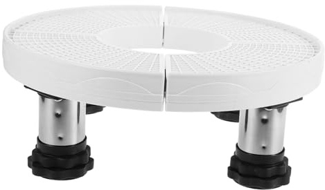 POPETPOP Soporte para Aire Acondicionado con Altura Ajustable y Estante Multifuncional Base para Refrigerador y Lavadora Estable de Diseño Elegante y Resistente para Organización y