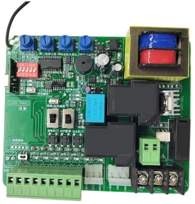 Tarjeta de Control, Panel de Control Puerta Garaje for corredera, Interruptor límite Resorte magnético Disponible con función retardo CA para abrepuertas(Board 3remote)