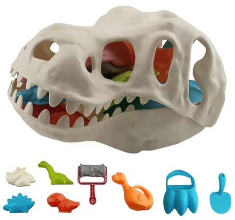 Vitsrisea Juguetes para niños, con pala y juego de agua de dinosaurio, juego de juguetes de arena de verano, para niñas, verano, vacaciones, jardín, camping, cumpleaños al aire libre