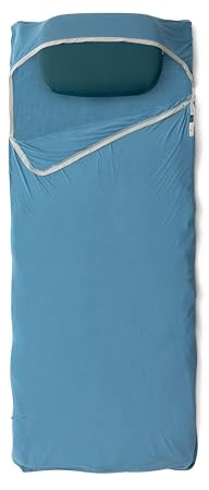 Sea to Summit Breeze Sleeping Bag Liner, Lightweight, Cooling Sleeping Bag and Travel Liner, Rectangular w/Pillow Sleeve