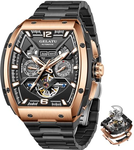 OLEVS Self Winding Watches for Men Mechanical Business Dress Skeleton Waterproof Luminous Date Automatic Luxury Casual Man Watch