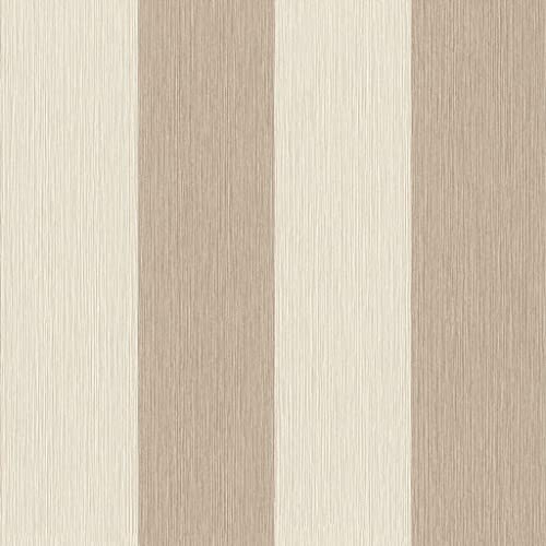 Rasch Papier peint non tissé avec bandes de blocs beige et blanc crème de la collection Perfecto VI 844016-10,05 m x 0,53 m (L x l)