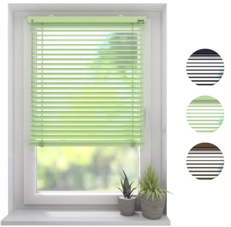 DTCH® Aluminium Jalousie 25 mm Grün 160 x 175 cm