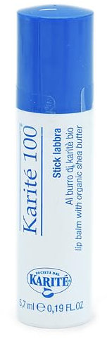 Linea Karité 100- Stick Labbra 5,7ml- burro di karité Puro e Biologico nel Rispetto dell’Ambiente, Protezione e Idratazione delle Labbra per ogni Stagione