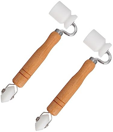 HEMOTON 2 Piezas Rodillo Rodillo Papel De Papel Adhesivo Removedores Acolchado De Rodillo De Presión Papel Pintado De Suavizado De Papel Adhesivo De Suite Presión De La Mano Madera