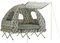 SoBuy Feldbett mit Zelt Schlafsack Wurfzelt Matratze und Zubehör Zelt 2 Person 2 Mann Zelt Feldbett 4in1-Zelt mit Campingliege Tarnfarbe BHT ca. 193x175x145cm OGS61-L-TN