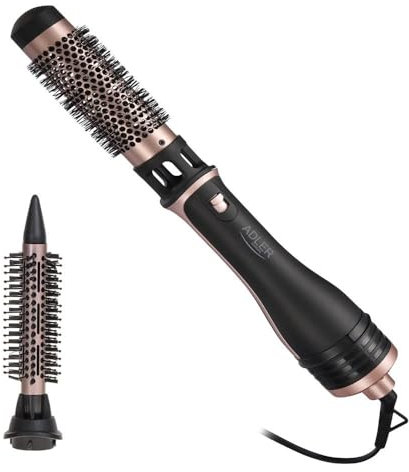 ADLER AD 2026 Brosse à boucler et sèche-cheveux, fonction 2 en 1, réglages de température