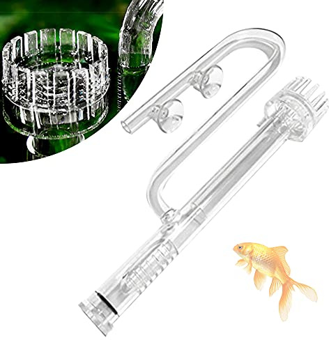 WEIGR Akvarium skimmer, vattenyta skimmer 16 mm råytor skimmer, filterrör, justerbar avtagbar skimmerinlopp för akvarium planterad tank storlek 100–120 cm