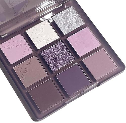 Dreamy Purple Eyeshadow Palette for Women -Matte & Glitter Shades, Highly Pigmented, Long-Lasting, Waterproof, and Blendable. Perfect for Girls and Women