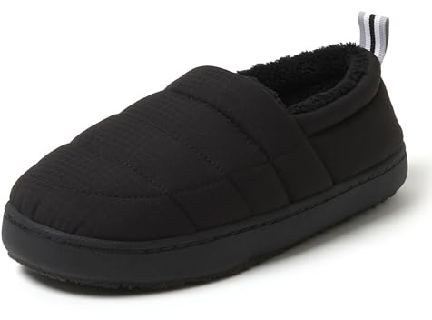 Dearfoams Women's Fern Women's Ripstop Closed Back, BLACK, M