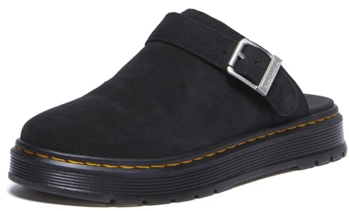 Dr. Martens Unisex Brookline Sandals, Black Bronx Suede, 5 UK