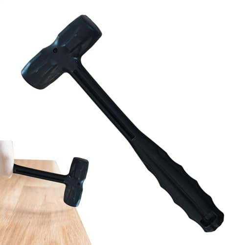 Woodworking Mallet - Rubber Hammer Mallet, Anti-Slip Floor Mallet | Install Shelves Hammer, Soft Mallet, Double Faced Hammer for Jewelry Craftsmen, Leather Crafts, Wood Lightweight Non-Slip Handle