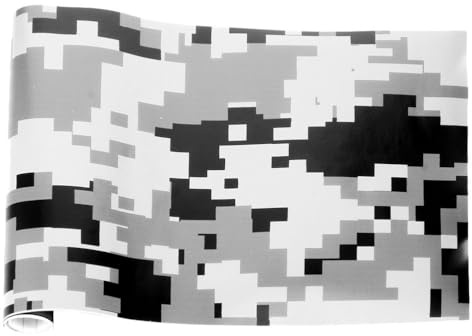 HAPINARY 1 rouleau de film de camouflage autocollant pour la protection de la peinture du véhicule - Installation facile - Design durable - Pour bricolage et tuning automobile