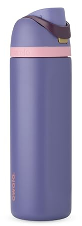 Owala FreeSip Stainless Steel Water Bottle 24 oz Blue (Blue Jay)