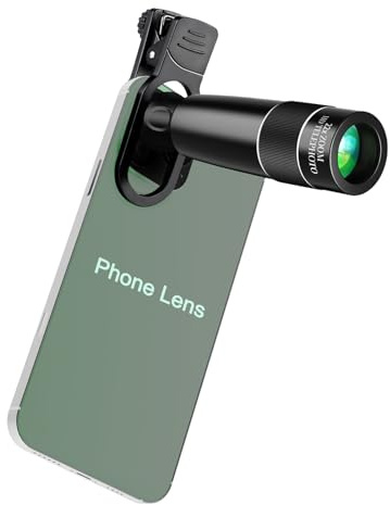 22X Telephoto Phone Camera Lens, Universal Clip-On Zoom Lens Compatible with iPhone and Android, Long Distance Photography Attachment