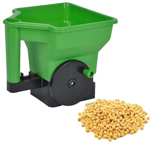 KJZQXYX Semoir de 3 L, épandeur d'engrais à main pour gazon/jardin, outil de jardin extérieur, pour herbe, plantes et arbustes engrais de pelouse