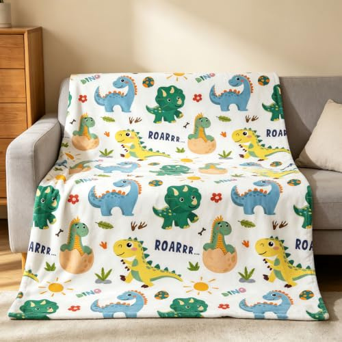 EHAOKK Couverture Douillette Licorne pour,Papillons/Dinosaures Couverture