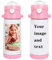 Bouteille Isotherme Personnalisé avec Votre Photo Image, Tasse Magique DIY 350ML Bouteille d'eau en Acier Inoxydable avec Paille&Cordon Mug Sport Tasse de Voyage, Cadeau Anniversaire/Noël pour Enfants