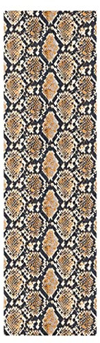 Mnsruu Peau De Tigre À Motif Vintage Grips Skateboard Bande Antidérapant Planche à Roulettes Grip Papier de Verre Sports Plein air Scooter (84 x 23 cm)