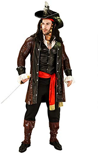 SEA HARE Men's Luxury Pirate Fancy Dress Costume Outfits (Plus Size)