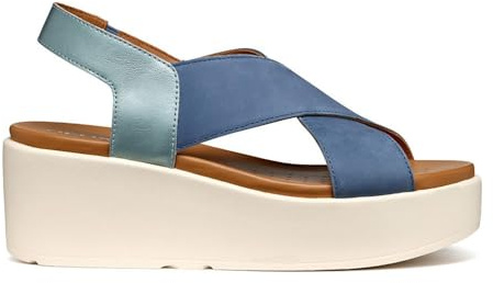 Geox Sandalo da donna D Xand 2.2s B Wedge, Avio, 37 EU