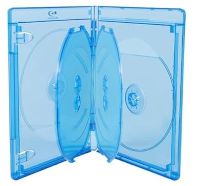 Generisch Viva Elite Lot de 5 boîtiers Blu-Ray 6-Disc 15 mm Bleu