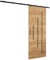 Rail porte coulissante Zonda Y - Porte coulissante interieur avec rail - 204x90 cm - kit porte coulissante - guide porte coulissante - avec poignée de porte - porte suspendue coulissante