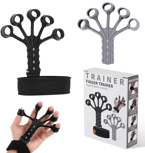 Handtrainer, Fingertrainer, 2 Stück Unterarmtrainer,Finger Trainer, Handtrainer Fingertrainer, Hand trainer, Grip Trainer zur Linderung Verschiedener Handschmerzen, Verbessern Sie die Kraft von Hand