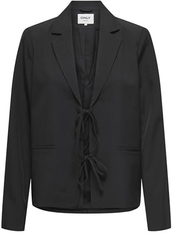 ONLY Damen Onlmarine Life L/S Bow Blazer TLR, Black, 36