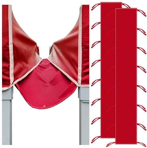 VirgoCCY Paquete de 2 canalones de lluvia para tiendas de campaña, toldo de vinilo de PVC de 10 pies, accesorio de drenaje de tienda de campaña, canalón de lluvia para cobertizos de toldo estilo marco