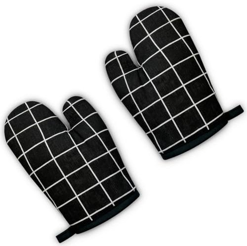 JEYORZY guanti da forno, presine da cucina, guanti per cucinare, presine cucina, Guanti da Forno e Presine da Cucina in Cotone Morbido per Arrostire, Cuocere, Grigliare e Cuocere al Forno - 2 Pezzi