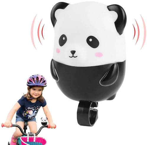 VIDSTW Clacson per bicicletta per bambini, campanello per bicicletta per bambini e ragazzi e ragazze, clacson per bicicletta rumoroso per biciclette, scooter, tricicli (Panda)