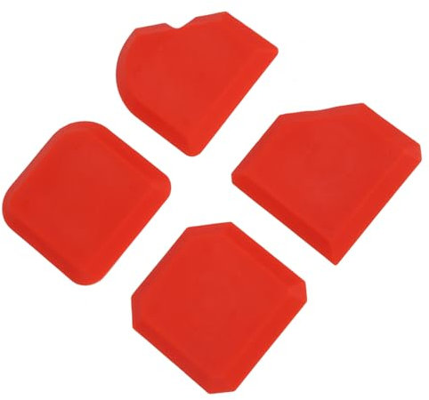 Dissolvant de Mastic Silicone, Finition Plus Lisse, Grattoir, Kit D'outils de Calfeutrage pour Moulage de Joints, Grattage de Coulis de Verre, épandeur de Silicone 4 Pièces