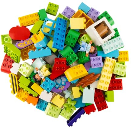 Lego® DUPLO® Sondersteine – 120x Bunte Bausteine | Gemischte Formen & Größen | Perfekt für kreative Bauprojekte