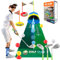 Golf Spielzeug Set für Kinder, Minigolf mit 1 Dinosaurier Automatic Golf Returner, 3 Skalierbarer Golfschläger, 6 Bällen und Putting Matte, Indoor und Outdoor Sportspielzeug, Geschenk für Kinder